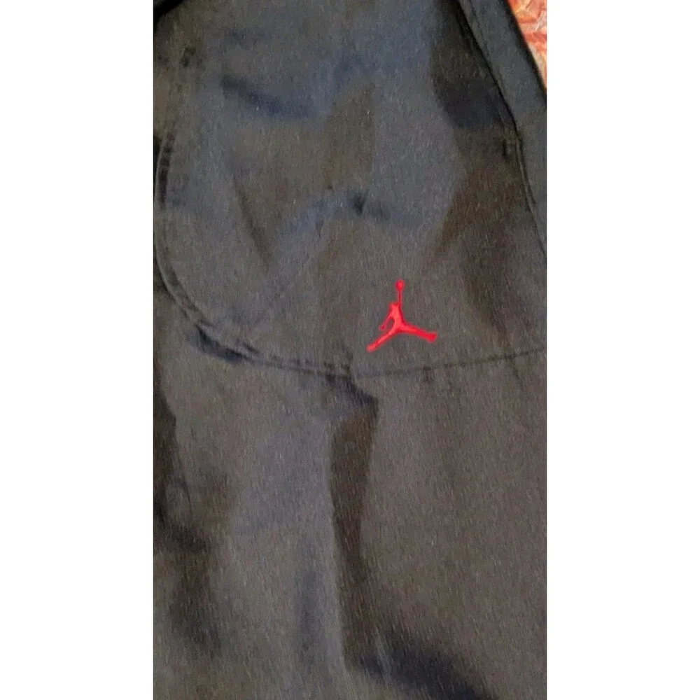 Vintage Y2K Jordan Pants Mens Size M Black Red Track